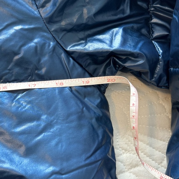 Abercrombie Kids Puffer Sherpa Lined Coat- Blue- Size 13/14 - Picture 16 of 17